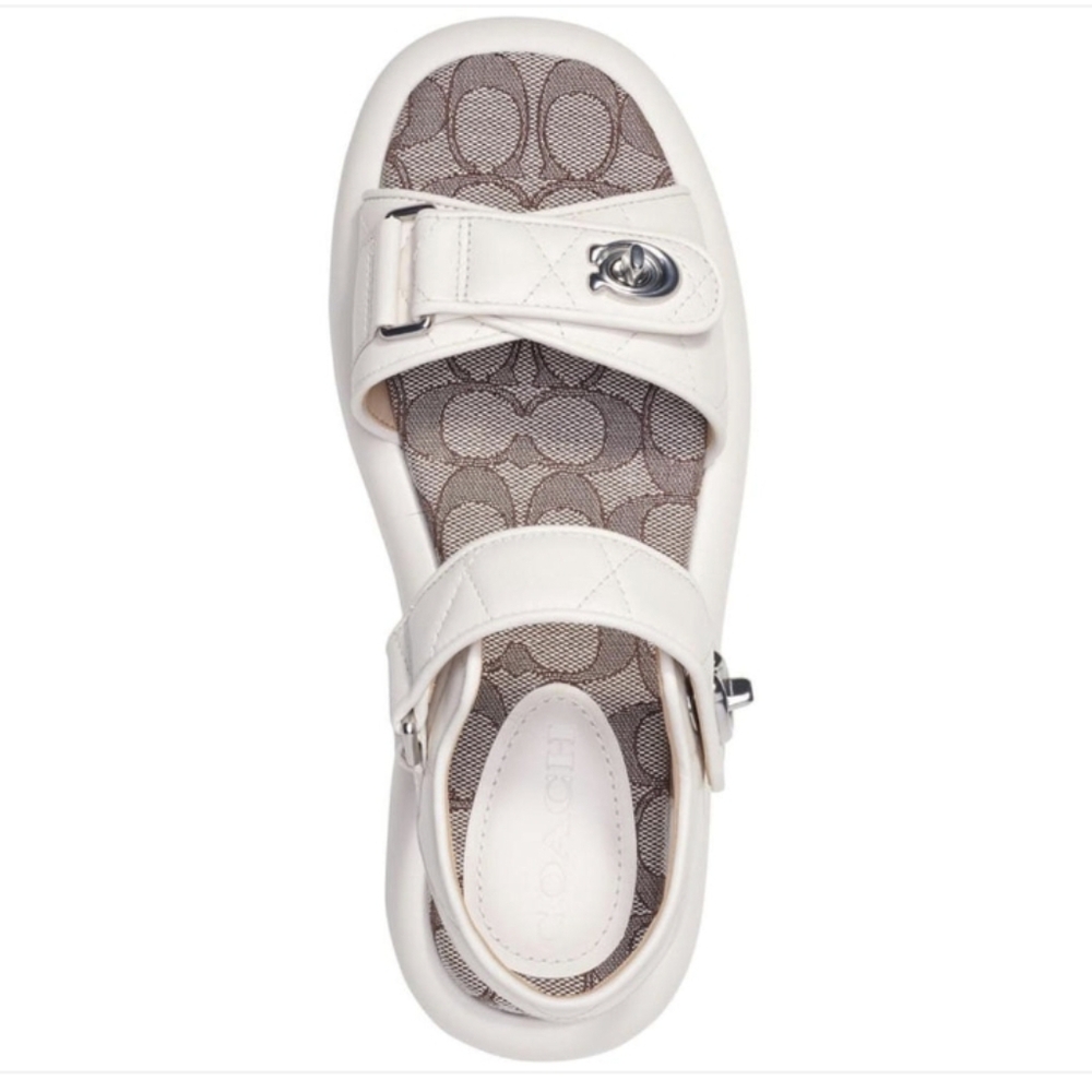 New Coach Double Buckle Sandals